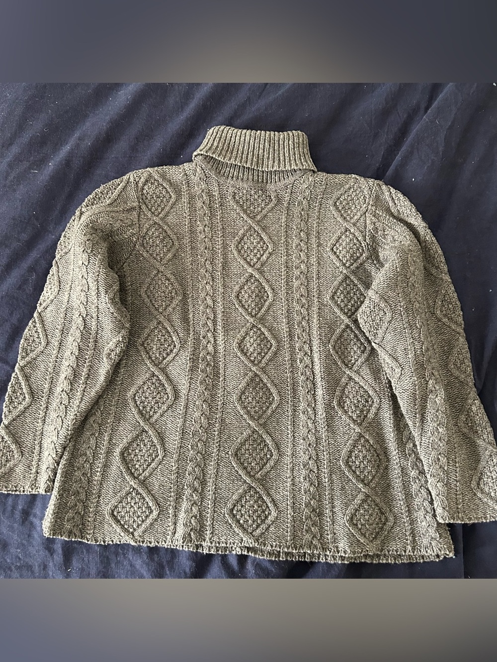 Eddie Bauer Wool Blend Cable Knit Sweater